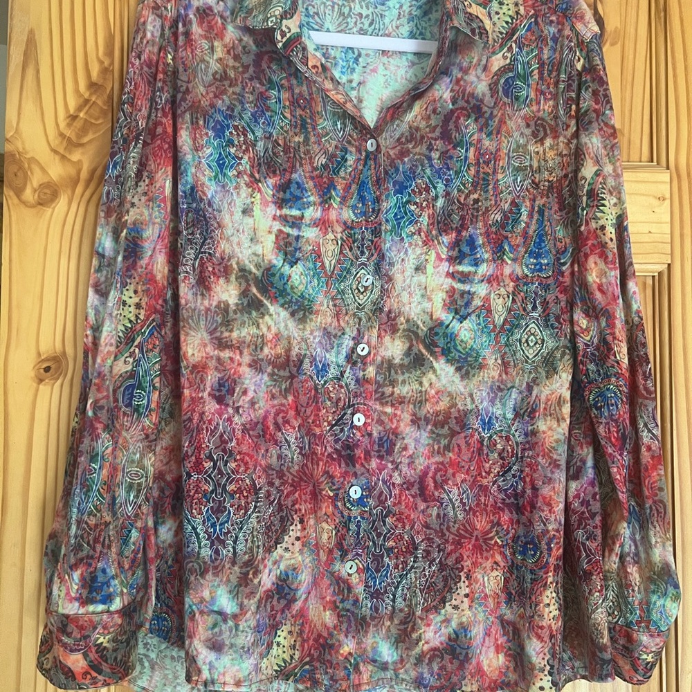 Tianello Multicolor Button Down Shirt